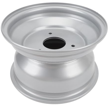 Mozzo ruota da 8 pollici in lega di alluminio 3 fori design robusto cerchio per carrello ATV per carte aspetto elegante migliora il tuo veicolo (larghezza posteriore 170 mm / 6,7 pollici)