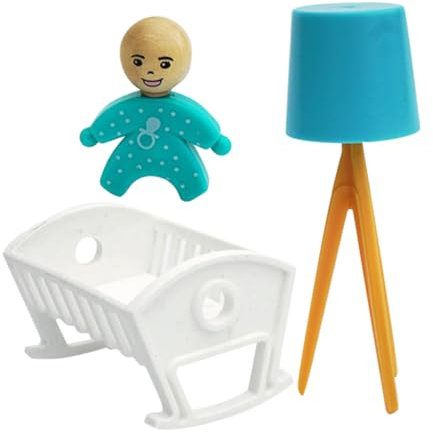 WHAMVOX Miniatur-Kinderbett Spielzeug Puppenhaus Möbel Requisiten Schlafzimmer-Szene Requisite Elegantes Und Modisches Mini-Bett-zubehör