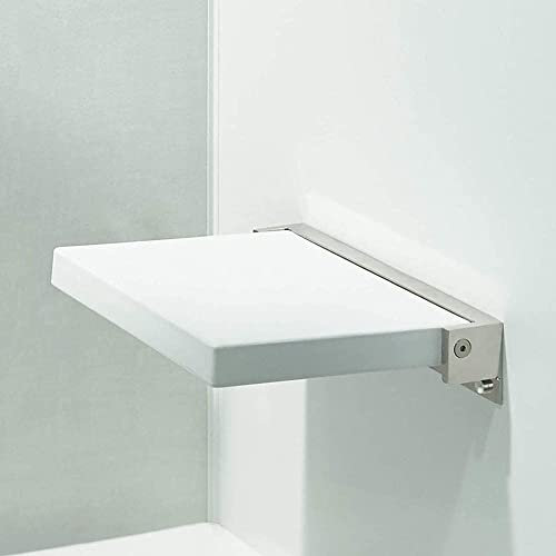 Faltbarer Duschsitz zur Wandmontage für Badezimmer Saunaraum Faltbarer Badhocker mit Tropfenblatt-Design Wandstuhl für Schwangere Platzsparende Badebank