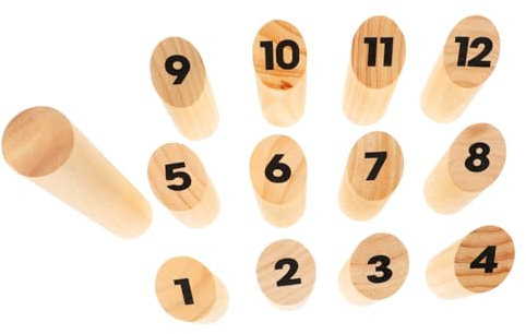 Supvox Holz Wurfspiel-Set Nummerierte Blöcke Outdoor Spielzeug Für Garten Strand Party Aktivität Familien Zeitvertreib Draußen Spielen