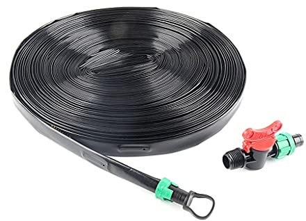 Cinta de riego por goteo para plantas. Cinta de goteo for microirrigación de 1 orificio con conector(Space 40cm Set,2x50m(100m))
