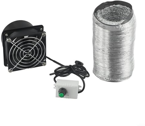 Gdfnmogo Ventilador absorbente de humo alimentado por USB con sistema de extracción de humos de conducto de aire flexible, control de velocidad variable para estación de soldadura, taller, laboratorio