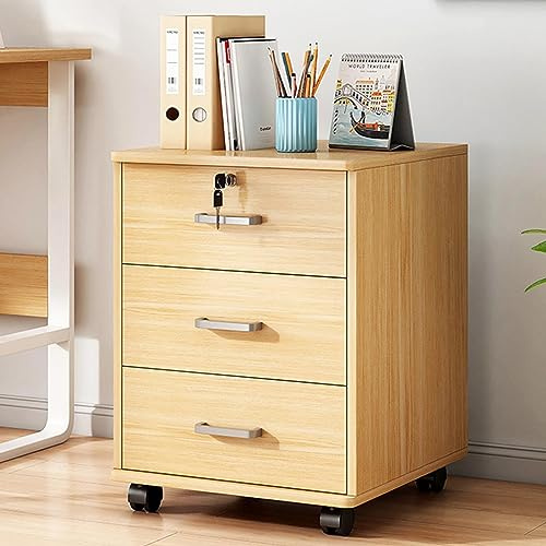 Armadietto mobile con serratura per forniture da ufficio e artigianato, colore ciliegia, durevole e sicuro, ideale per spazi di lavoro e lavori artigianali, design compatto