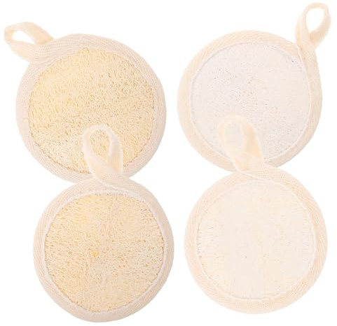 Healvian 4 Stck Gesichtspeeling Pads aus Weichem Hautfreundlichem Material Effektiver Peelingschwamm für Frauen Sanfter Gesichtsexfoliator zur Tiefenreinigenden Anwendung und Glatteren