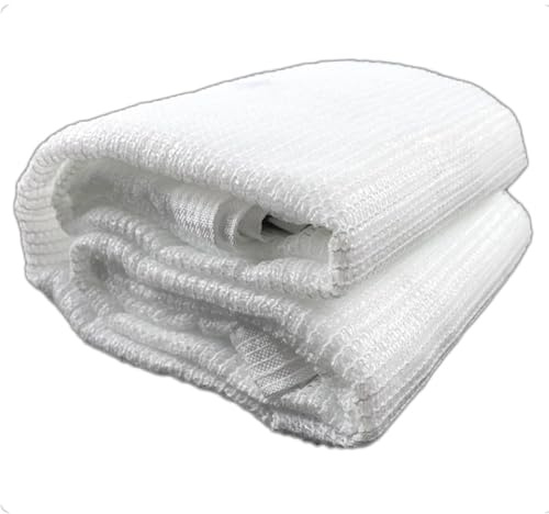 Telo ombreggiante bianco – Rete ombreggiante professionale resistente ai raggi UV per la protezione delle verdure in serra, diverse dimensioni: 1 x 1 m, 1 x, 2 x, 2 x 4 m, 2 x 5 m, con occhielli