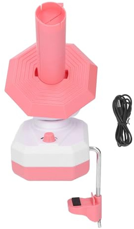 Avvolgitore elettrico per gomitoli di filato per uncinetto Dispenser automatico per torte riutilizzabile Accessori per cucito per appassionati di maglieria Rosa