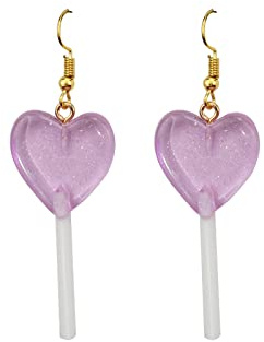 d'oreilles pendantes de bonbons avec crochet en or Boucles D Oreilles