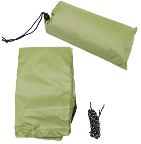 FOMIYES Vela Ombreggiante Triangolare Verde Militare 3x3 M con Corde e Borsa, Telo Parasole da Campeggio per Giardino, Piscina e Picnic, Copertura Esterna per Terrazze e Cortili