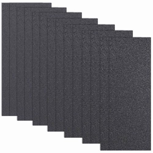 Epehio 14Pcs Wet Dry Sandpaper 400 to 2000 Grit, 9x3.6 Inch Fine Sandpaper | Wet And Dry Sandpaper For Cars Walls Metal Wood Plastic Furniture Sanding Polishing Finishing, Assorted Sand Paper Sheets