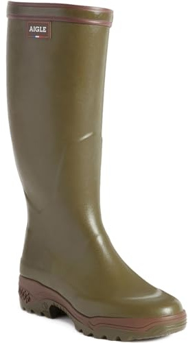 Aigle Parcours för män 2 Wellington-stövlar, 5 UK, Grön kaki, 4 UK