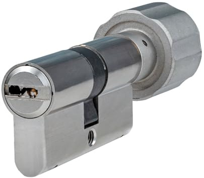 ABUS Bravus 2000 Knaufzylinder 40/50K | Zylinder mit Knauf Profilzylinder Schließ-Zylinder mit Kopierschutz Intellitec System | Patentschutz bis 2030 | Inklusive 5 Wendeschlüssel | Sicherungskarte