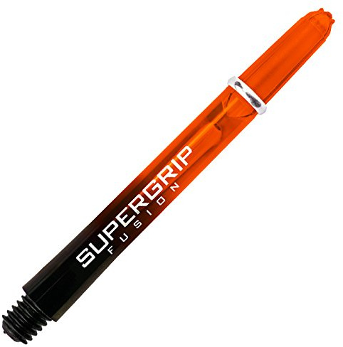 Harrows Supergrip Fusion Shafts - Verschiedene Ausführungen, 1 Set = 3 Stück (Orange, Short (SHT))