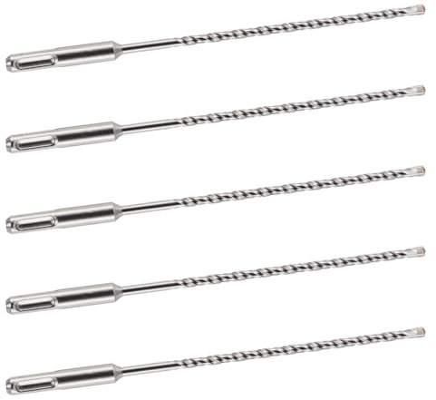 SDS + Plus Steinbohrer, Wolframkarbid-Spitze, 5 mm x 210 mm, 5 Stück