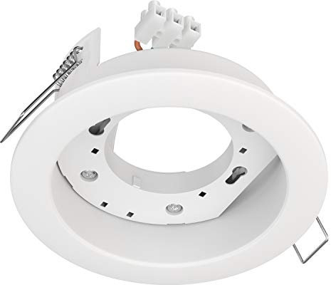 ledscom.de Recessed Ceiling Light ZOBE II, White matt, Round, 107mm Ø, 1x GX53 max. 25W