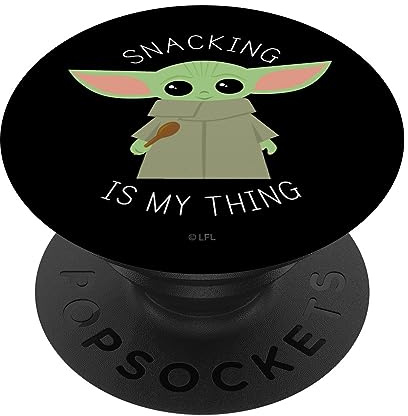 PopSockets Star Wars The Mandalorian the Child Snacking is My Thing PopSockets PopGrip: Swappable Grip for Phones & Tablets