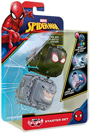 Battle Cubes Marvel Spider Miles Morales VS Rhino – Battle Fidget Set