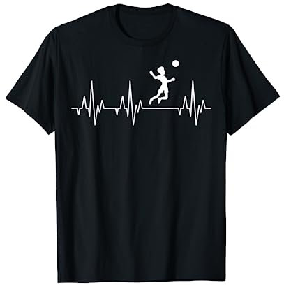 Faustball Spieler Faustballspieler Mannschaft Herzschlag EKG T-Shirt