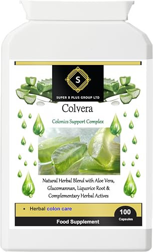 Colvera Colon Cleanse Detox - Aloe Vera & Glucomannan for Bloating, Constipation & Gut Health - Vegan Supplement (100 Capsules)