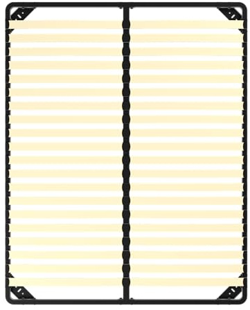 DEWINNER Sommier 160x200cm, Sommiers à Lattes pour Adulte - Cadre de Lit 160x200 avec Sommier, 2x20 Lattes, Résistant et Confortable, Montage Rapide et Facile