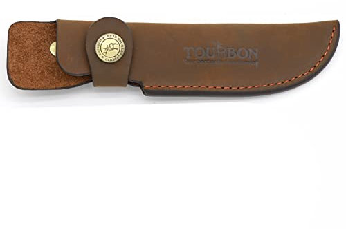 Tourbn Tourbon Étui à couteaux de chasse en cuir marron foncé