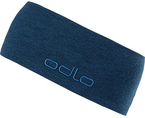 Odlo Unisex REVELSTOKE Performance Wool Stirnband, Blue Wing Teal Melange
