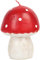 Talking Tables Vela grande en forma de hongo para mesa de Navidad, 9,5 cm, decoración de fiesta de bosque de setas rojas, decoración del hogar de otoño, té de Alicia en el país de las maravillas, tema