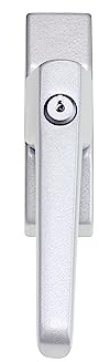 Original Roto abschließbarer Alu Griff ohne Logo, silber