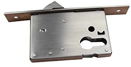Door Lock Gearbox,Mortice Door Single Hook Euro Mortise Lock Body Stainless Tongue Hardware Accessories Exterior Lock Sliding Mortice Door Lock