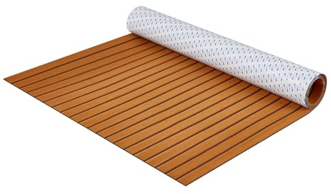VEVOR Suelo de espuma EVA para barcos, 2400x1160x6 mm, suelo autoadhesivo antideslizante para terrazas, 27840 pulgadas cuadradas, alfombrilla marina para barcos, yates, pontones, cubiertas de kayak