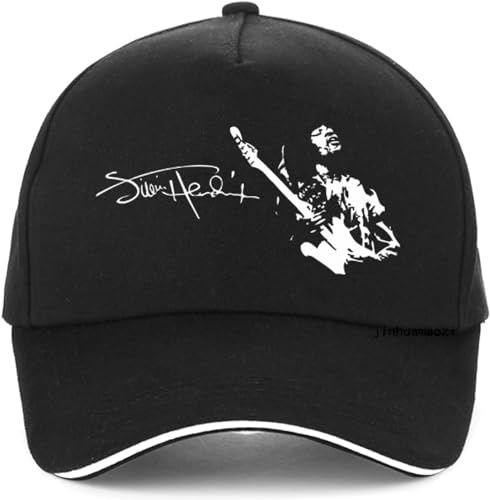 Baseball Cap Hip hop Sun Hat Jimi Hendrix Men's 3D Print Baseball Cap Casual Hip Hop Punk Style Hat Harajuku Golf Summer Birthday Gift for Men Women