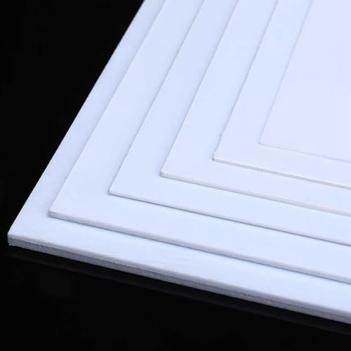 6pcs 2mm×100mm×200mm Blanc Plaque ABS (acrylonitrile butadiène styrène), plaque antistatique