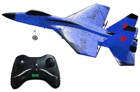 Dtaigou SU-35 Jets Fighter Stunt RC Flugzeug, Jets Fighter Stunt RC Flugzeug, RC Flugzeug Jets Modell Flugspielzeug, ferngesteuertes Flugzeug, EPP Schaum RC Jets Glider Kampfflugzeug Spielzeug