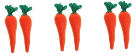 IMIKEYA 3 Sätze Osterdekoration Plüsch Gefälscht Abgestuft Ratte Geldgeschenke Ostern Geschenktasche Ostern Künstliche Ostermöhre Karottendekor Zu Stoff Orange 2 Stück * 3