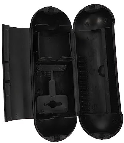 SOESFOUFU Waterproof Cable Junction Box and Extension Wire Cover, Outdoor Electrical Connection Case with Safety Lid, Weatherproof Protection for Extension Cord Cables – Black