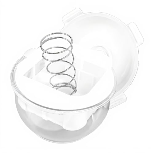 Separador de Suero de Yogurt, Queso de Yogurt Griego de 1200 Ml con Malla Fina y Resorte de Presión, para Yogurt Hecho en Casa, Queso y Leche de Soja