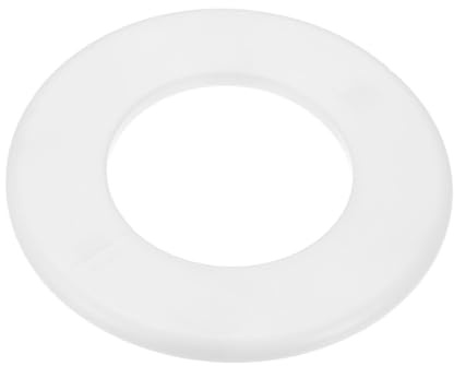 M METERXITY 1-Pack Wall Split Flange, ABS Round Self-Adhesive Escutcheon Plate Cover Buckle for 76 mm/2.99 in Dia Pipe Accessories/Floor/Ceiling, Plumbing Cover Plates [White,6.5mm/0.26in H]