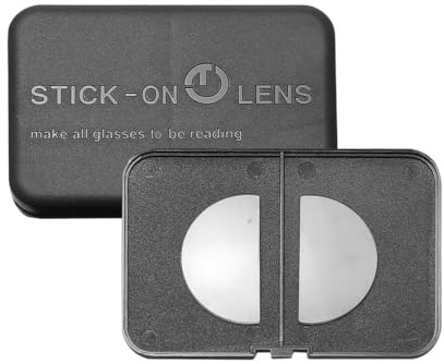 SKYWAY Stick on Bifocal Lenses, Stick on Reading Lenses, Clear Magnifying Bifocal Readers for Sunglasses Glasses Ski Goggles, Removable, Reusable, No Water Needed, 2.0