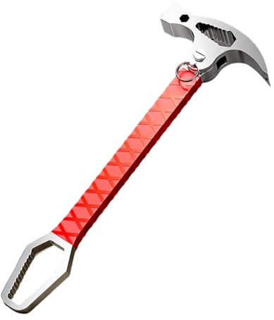 Marteau, marteau multifonction, clé à molette, pince antidérapante pour la menuiserie, la construction, l'artisanat, le toit, le camping