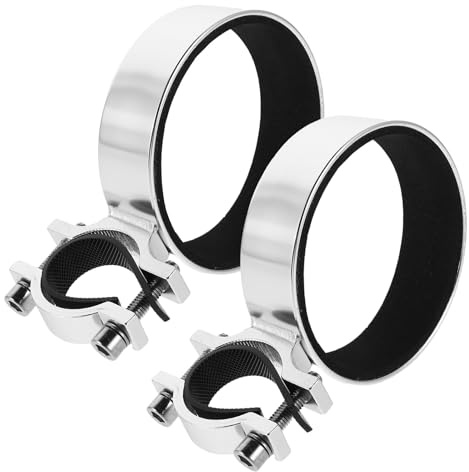 GANAZONO 2Pcs Alloy Bike Water Bottle Holder Anti-Shake Cycling Water Bottle Cage for Mountain and Electric Bikes Silver Bicycle Cup Rack for Outdoor Riding