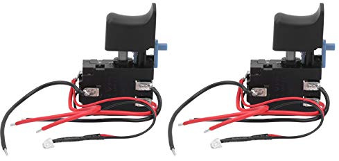 Sorandy Puissant Interrupteur à Gâchette Universel pour Meuleuse d'angle, Bouton de Contrôle de Vitesse Facile pour Perceuses à Main électriques, Paquet de 2 Pièces