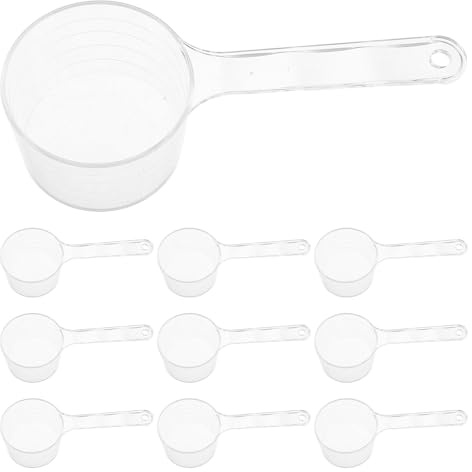 Ciieeo Cuchara Medidora Transparente con Escala 20 Ml para Mascarillas Faciales, Cuchara Dosificadora de Plástico para Líquidos y Polvos, Herramienta de Mezcla y Aplicación Reutilizable