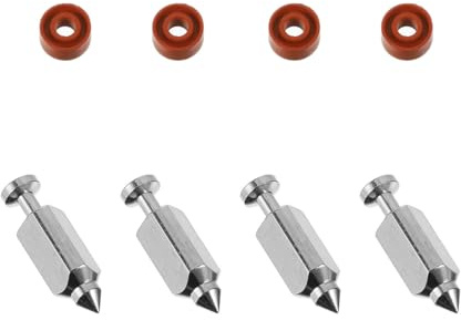 PLAFOPE Kit de Soupapes à Goupille en Acier pour Moteur de Tondeuse à Gazon, Pointeaux de Carburateur, 1 Set, Accessoires pour Tondeuse de Jardin