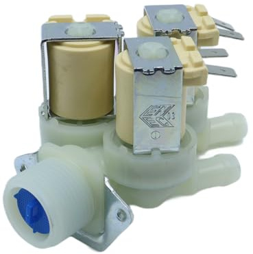 Teron 220V 3 Way Washing Machine Water Inlet Valve Solenoid with Copper Coil for Front Load Automatic Washer