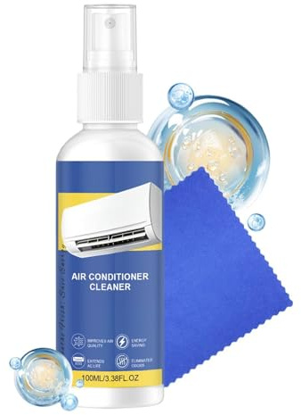 Luftkonditionerings Rengöringsspray 100 ml HVAC Dammborttagning | Luftkonditionerings Luktborttagare för Sovrum Vardagsrum Studentrum Lägenhet Kontor Hotell Husbil Källare