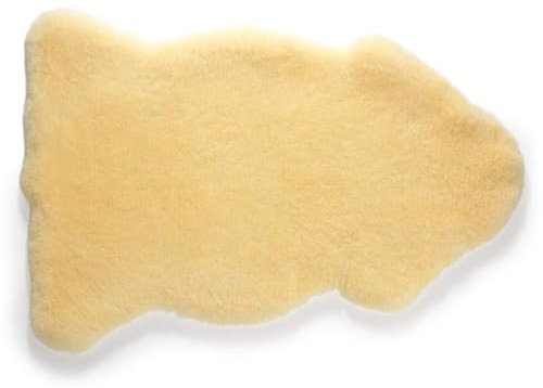 LANAMED Schönes, großes 90cm Merino Lammfell, waschbar bei 30°C. Hautfreundlich, superweich. Geschoren auf 3cm, Länge ca. 90 cm