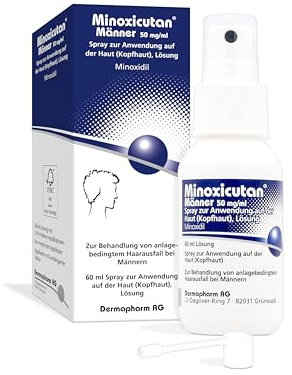 Minoxicutan Männer 50 mg/ml Spray 60ml für volles Haar - Stoppt Haarausfall, fördert natürliches Haarwachstum