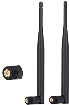 Fosi Audio Bluetooth Antenna WiFi SMA Male PC 2.4GHz 6dBi Single Band Boost Bluetooth Audio Range for Home Office Wireless Network Router IP Camera Amplifier Wireless Range Extender 2 Pack (SMA-Male)