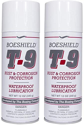 BOESHIELD T-9 Rust & Corrosion Protection/Inhibitor and Waterproof Lubrication, 12 oz. (Тwo Рack)