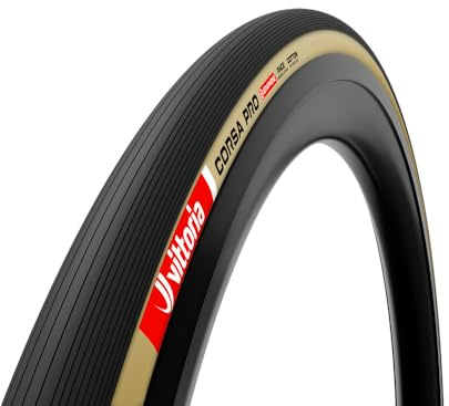Vittoria Corsa Pro Drahtreifen, 700 x 26 C, Schwarz/Hellbraun, G2.0