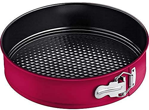 Base Moule à Charnière, 24cm Diamètre, Rouge